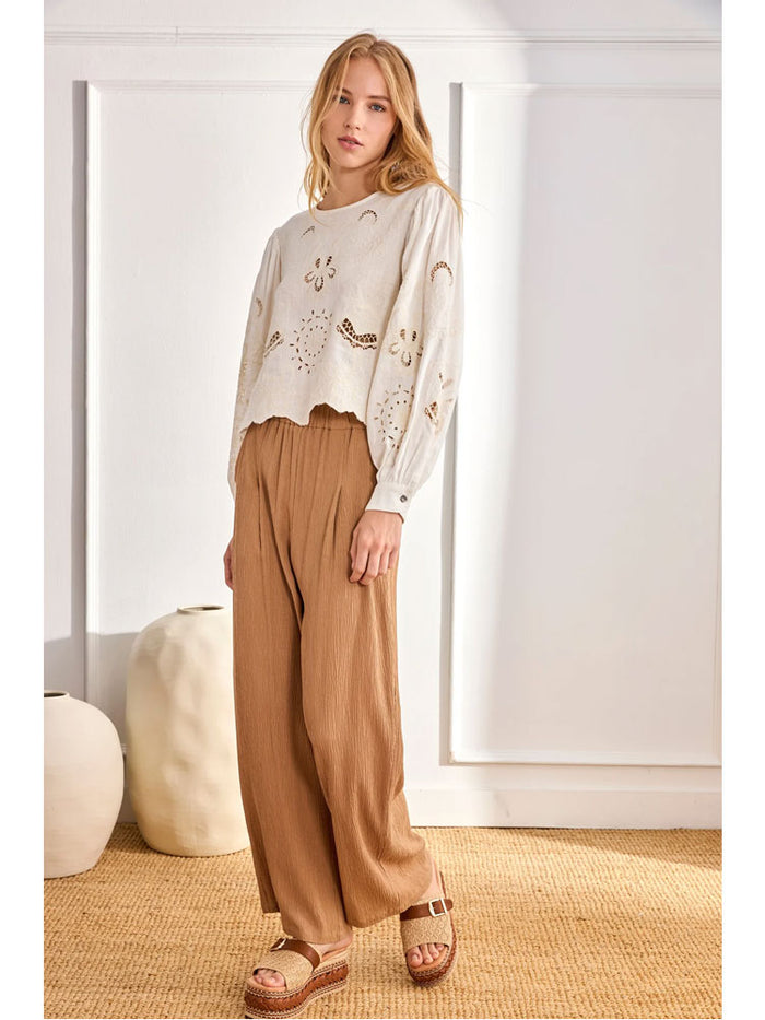 Nekane Tencel Trousers Straight Cut Toffee