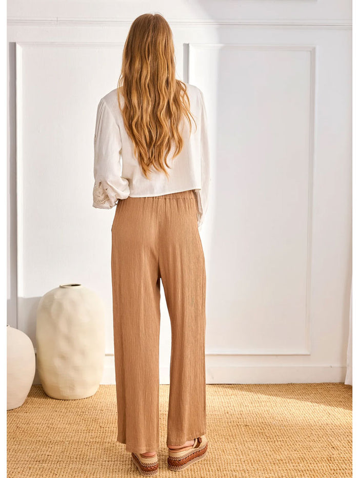 Nekane Tencel Trousers Straight Cut Toffee