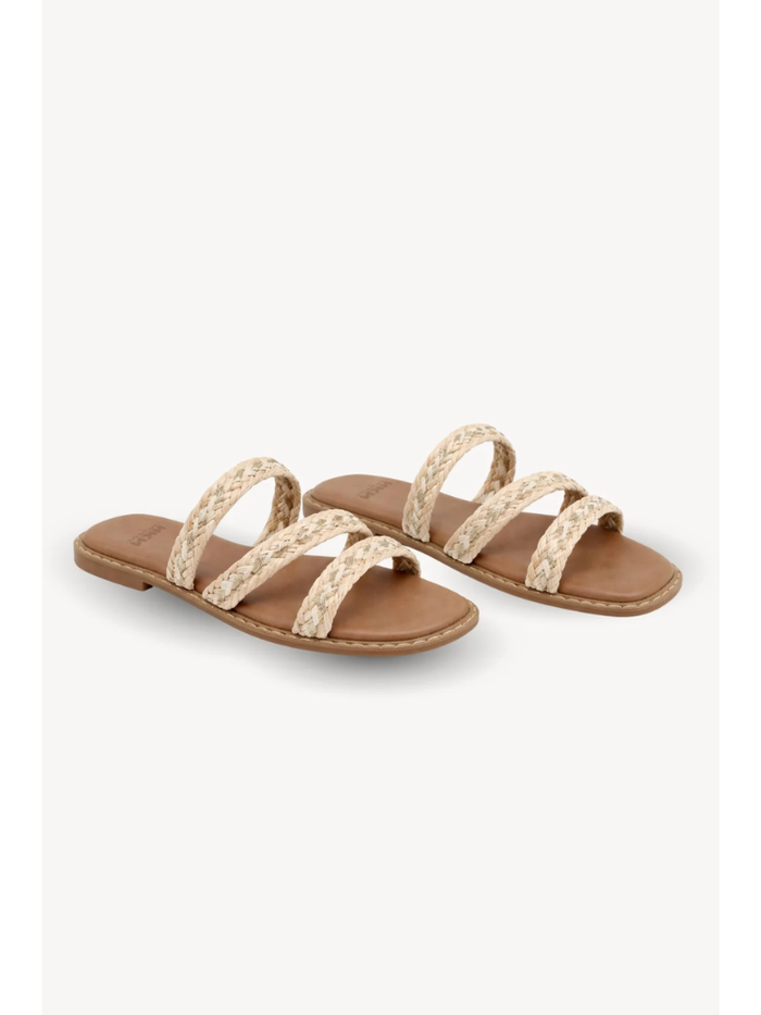 Nekane Woven Flat Sandal Natural