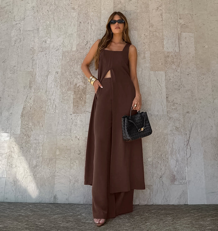 Nerro Co ord Set - Brown