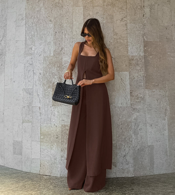 Nerro Co ord Set - Brown