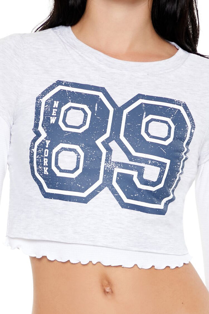New York 89 Cropped Combo Tee