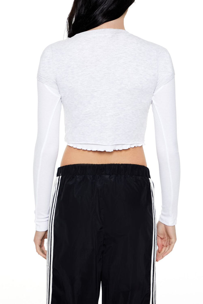 New York 89 Cropped Combo Tee