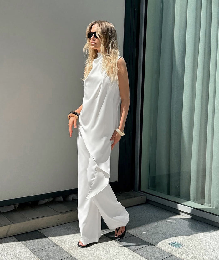 Nivea Co ord Set - White
