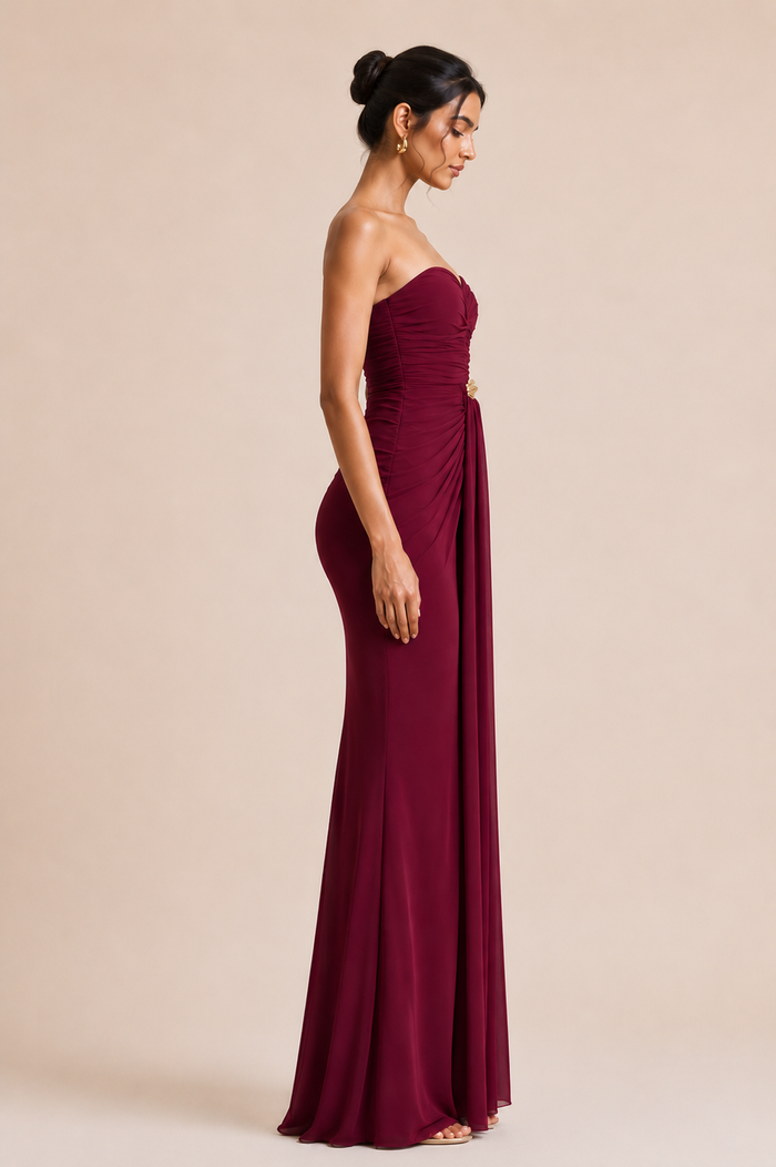 Nomy Maxi Dress - Maroon