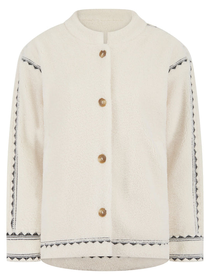 Nooki Poppy Borg Jacket Cream