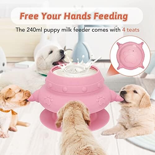 Nursing Puppy Milk Feeder Dog Bowls & Feeders Pet Clever