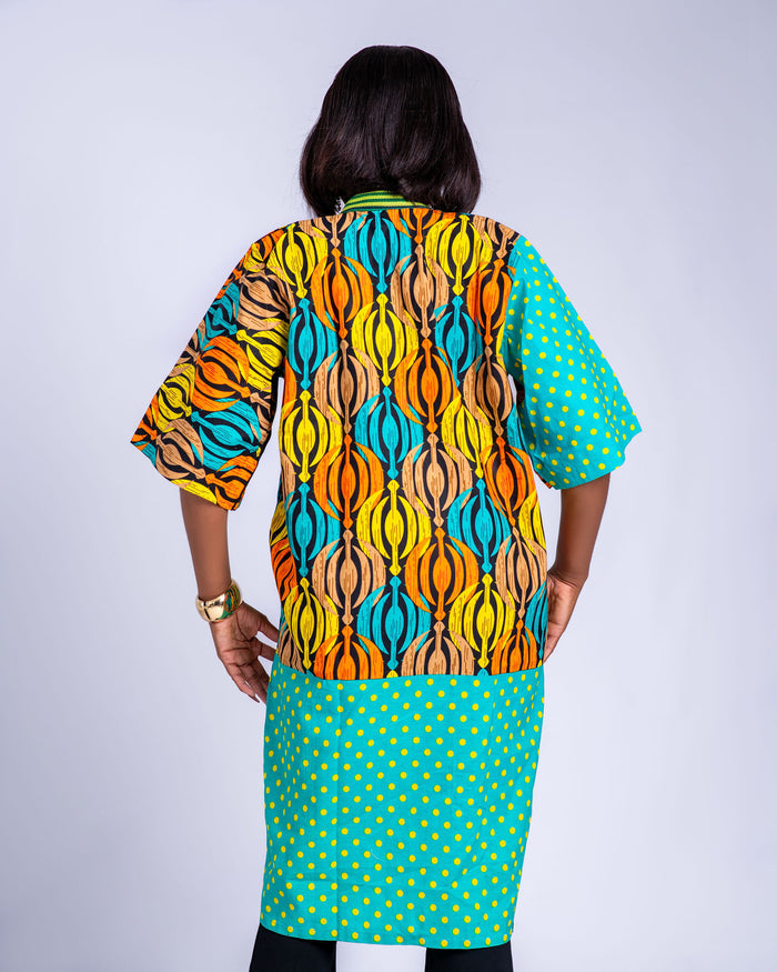 Nyere Women's African Print Kimono