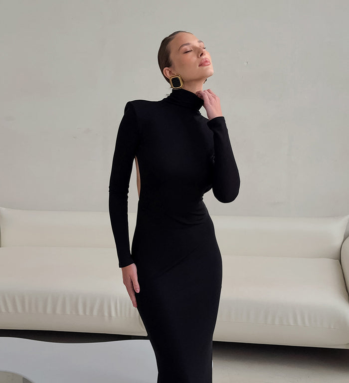 Nyra Maxi Dress - Black