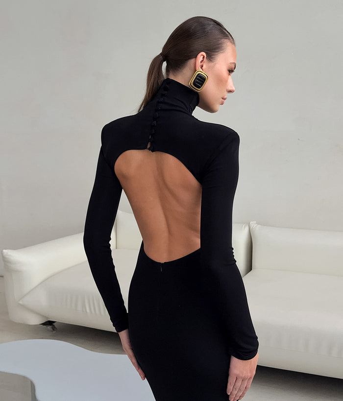 Nyra Maxi Dress - Black