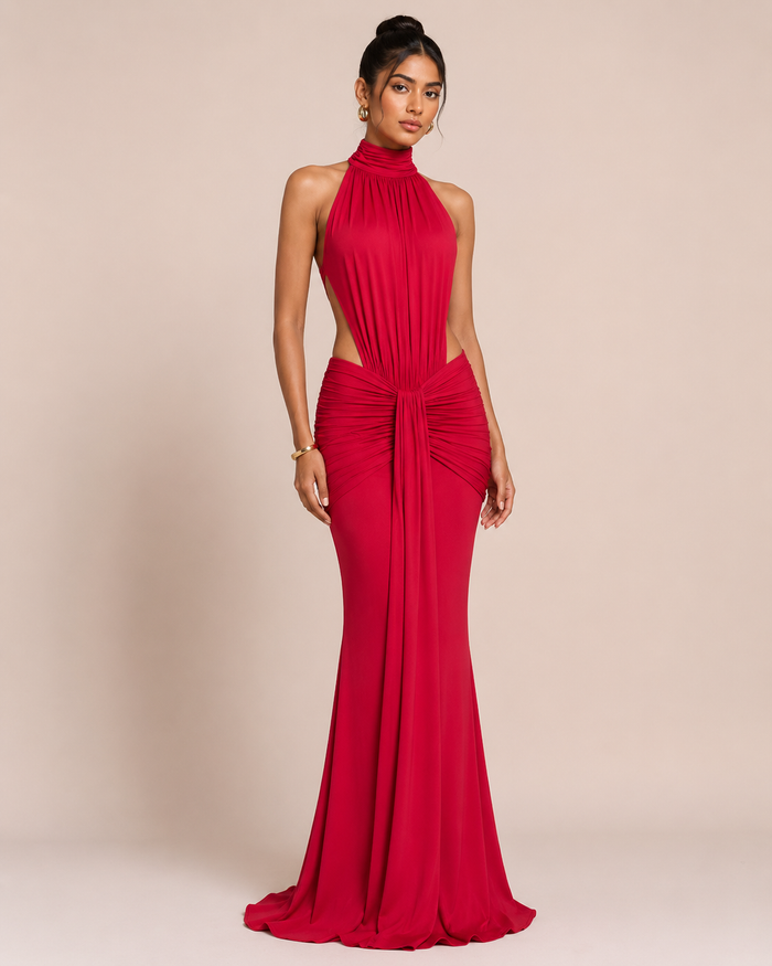 Nyxie Maxi Dress - Red