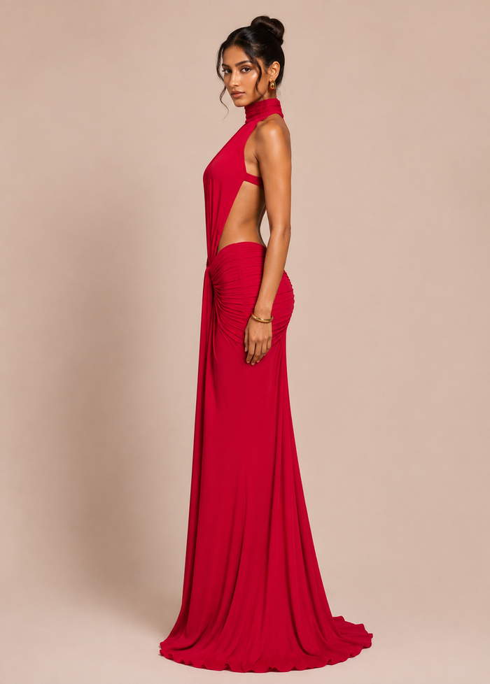 Nyxie Maxi Dress - Red