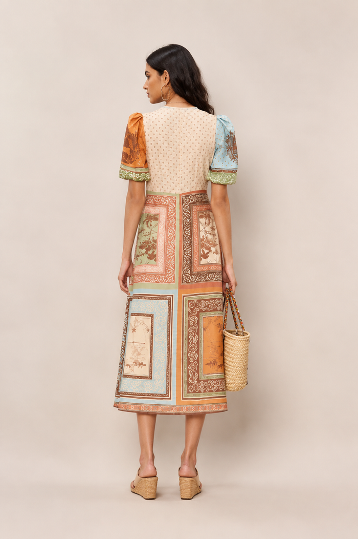 Oatty Midi Dress - Beige