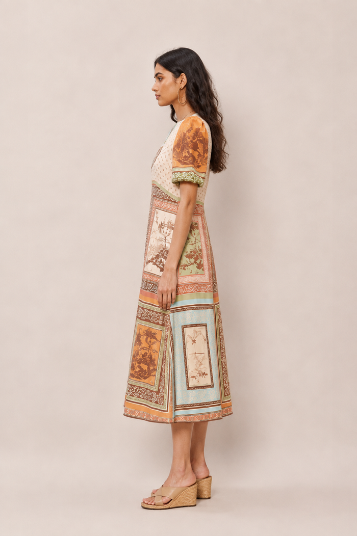 Oatty Midi Dress - Beige
