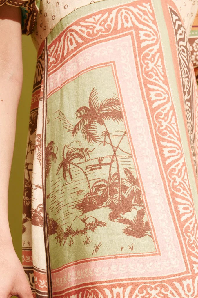 Oatty Midi Dress - Beige
