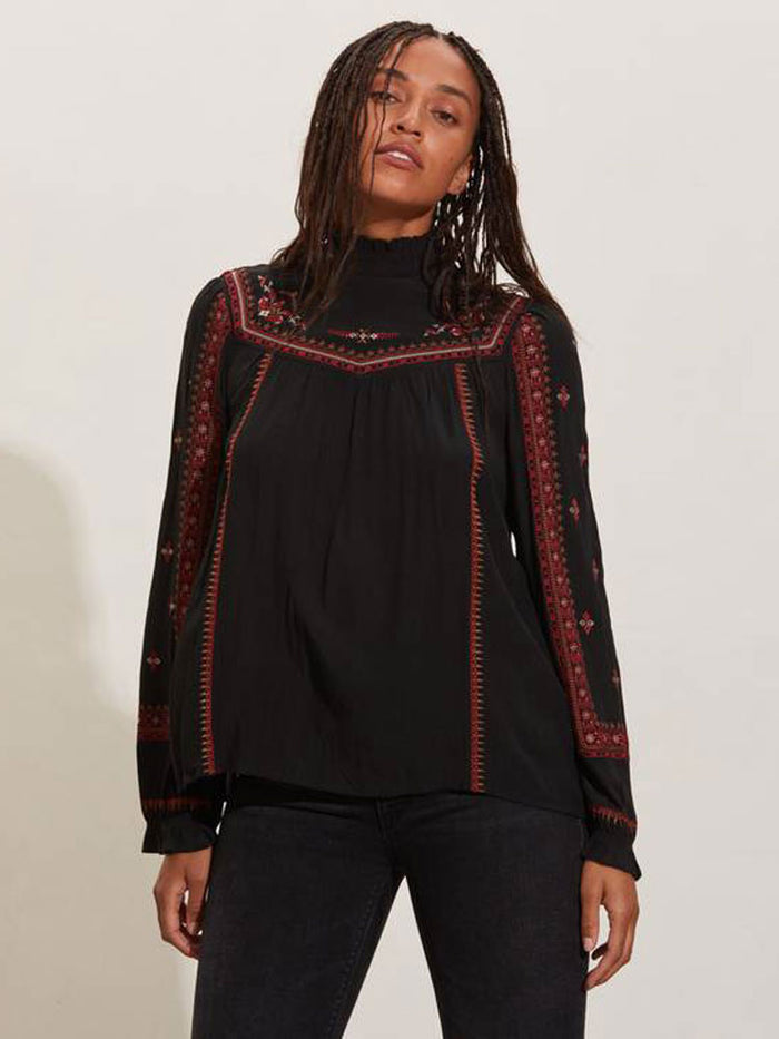 Odd Molly Wanda Blouse Almost Black