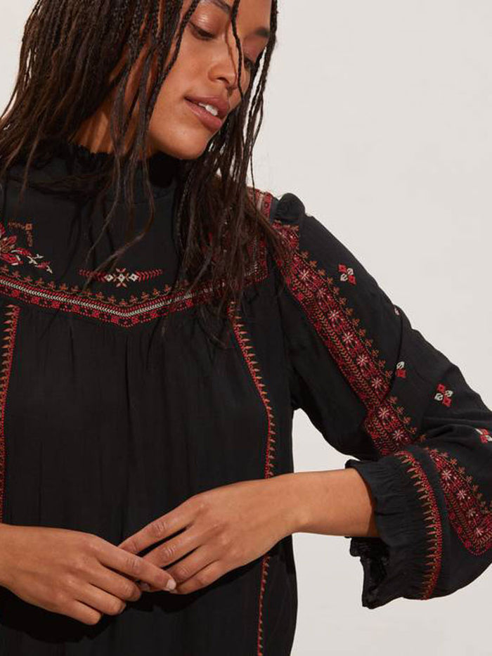 Odd Molly Wanda Blouse Almost Black