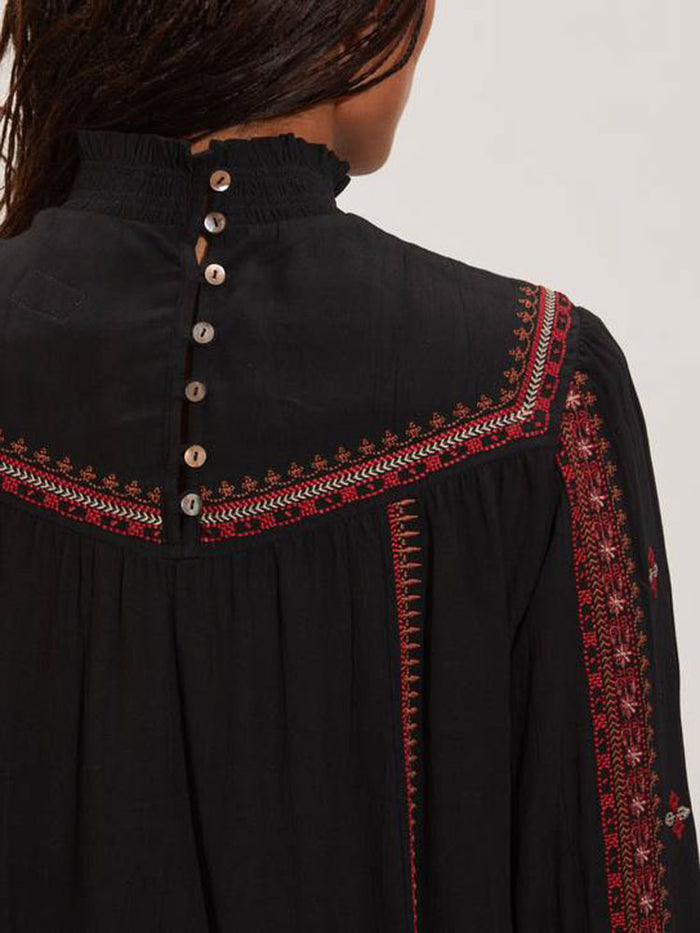 Odd Molly Wanda Blouse Almost Black