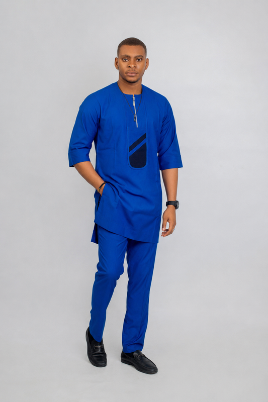Odogwu Men’s Dashiki Set – Royal Blue