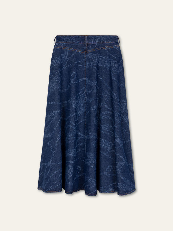 Oilily Silvina Woven Skirt Blue Indigo