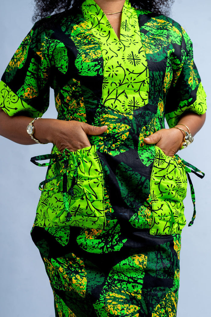 Okwu Women's African Print Dress (Mix and Match Ankara)