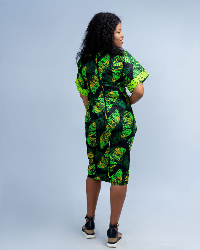 Okwu Women's African Print Dress (Mix and Match Ankara)