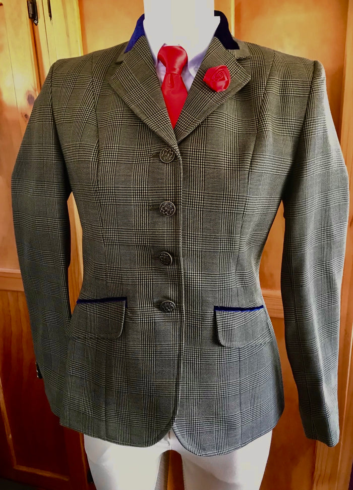 Olive Two Toned Check (541) Adults Show Hunter Jacket
