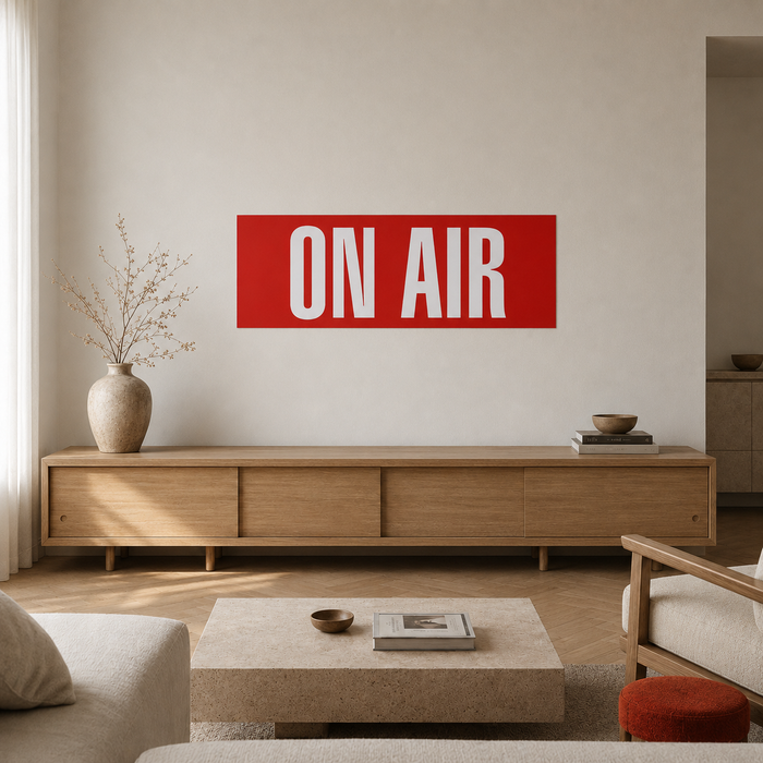 On Air — Retro Lightbox-Style Print
