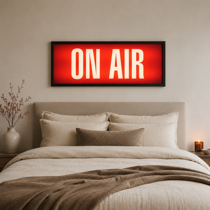On Air — Retro Lightbox-Style Print