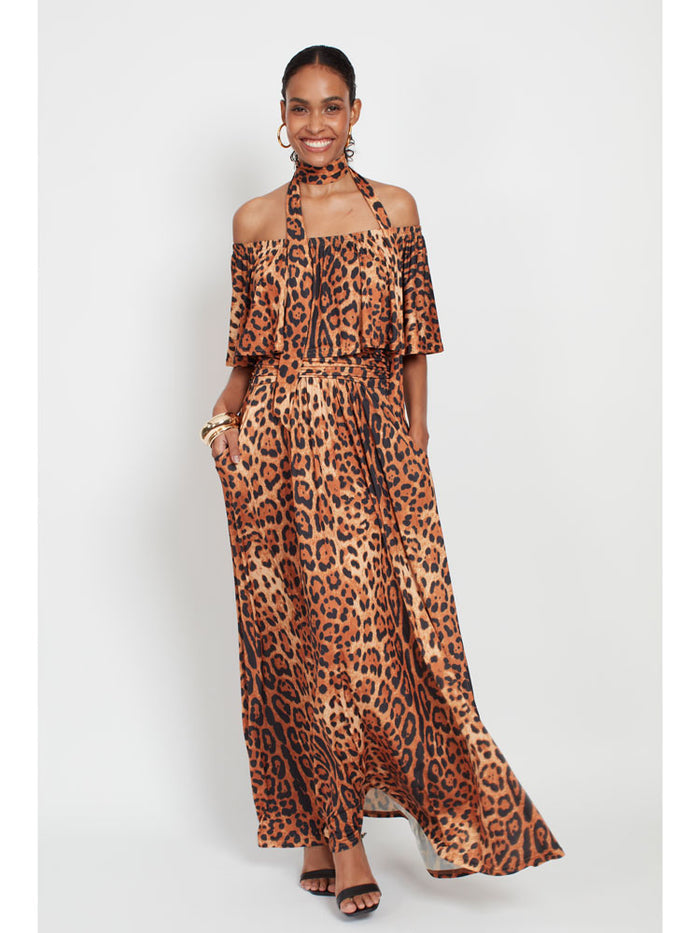 Onjenu Misty Maxi Dress Leopard