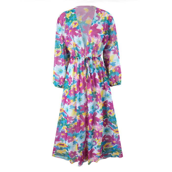 Orchid Drift Swimsuit Coverup Set - Purple