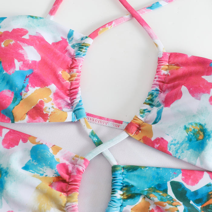Orchid Drift Swismuit Skirt Set - Pink