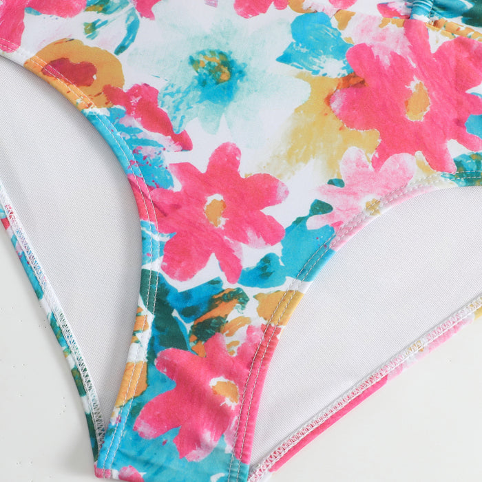 Orchid Drift Swismuit Skirt Set - Pink