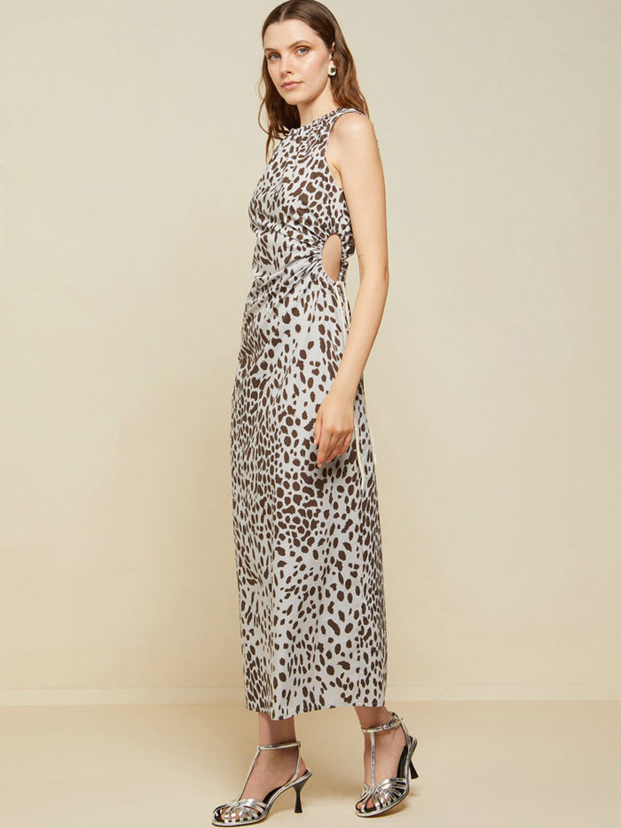 Ottod'Ame Animal Print Dress Oyster