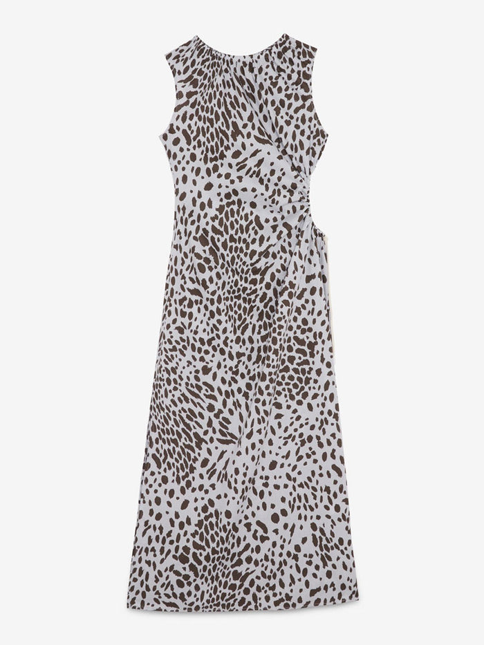 Ottod'Ame Animal Print Dress Oyster