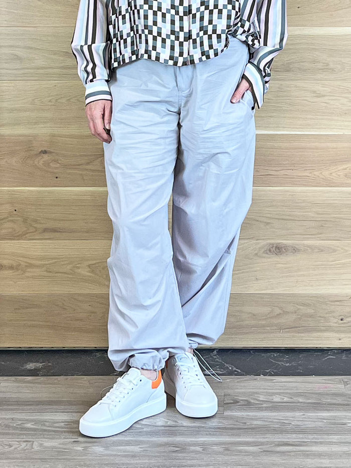 Ottod'Ame Poplin Trousers with Drawstring Oyster