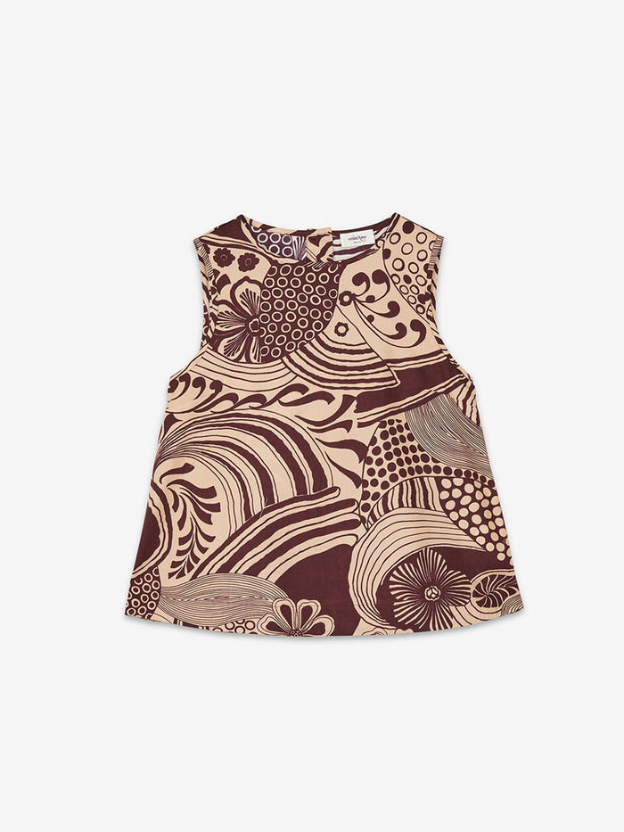Ottod'Ame Printed Cotton Top Fig