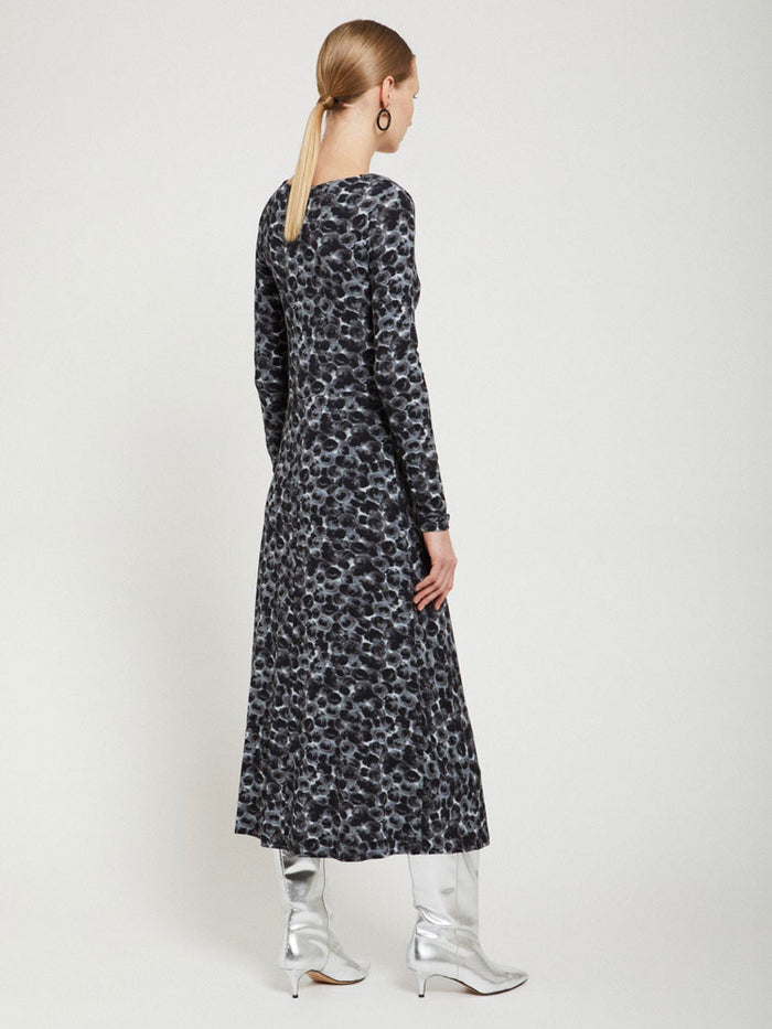 Ottod'Ame Printed Viscose Long Dress with Knot
