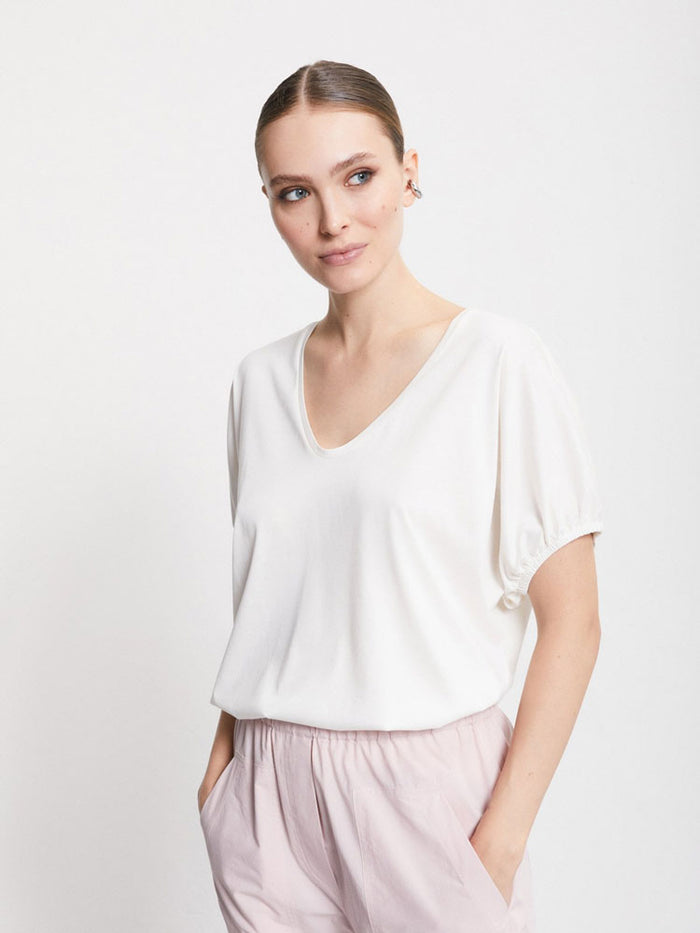 Ottod'Ame Short Sleeve Cream T-Shirt