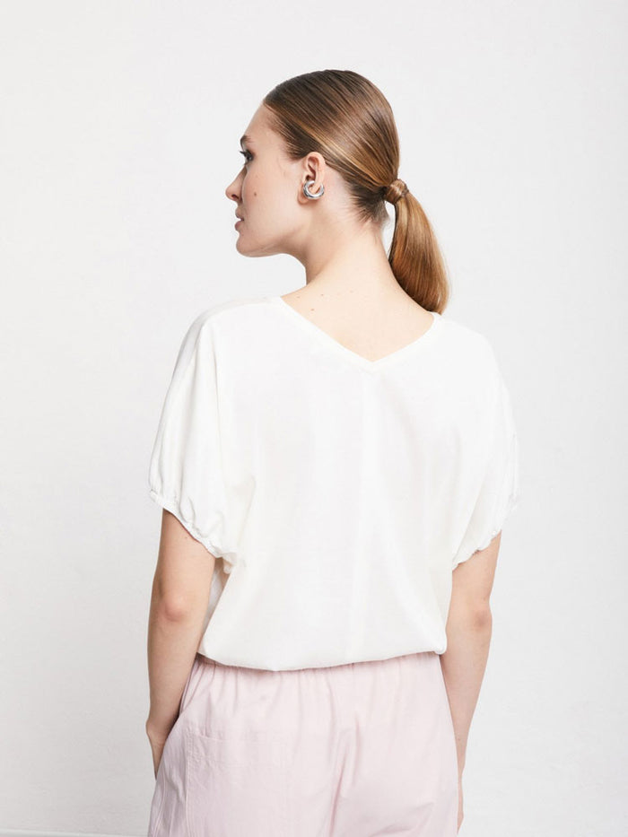 Ottod'Ame Short Sleeve Cream T-Shirt