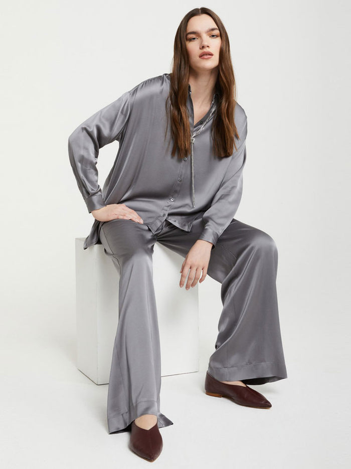 Ottod'Ame Viscose Trousers Grey