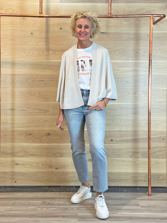 Oui Cardigan Beige