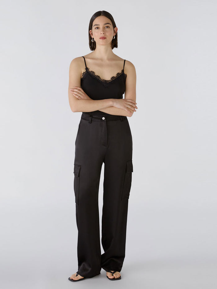Oui Cargo Trousers Black