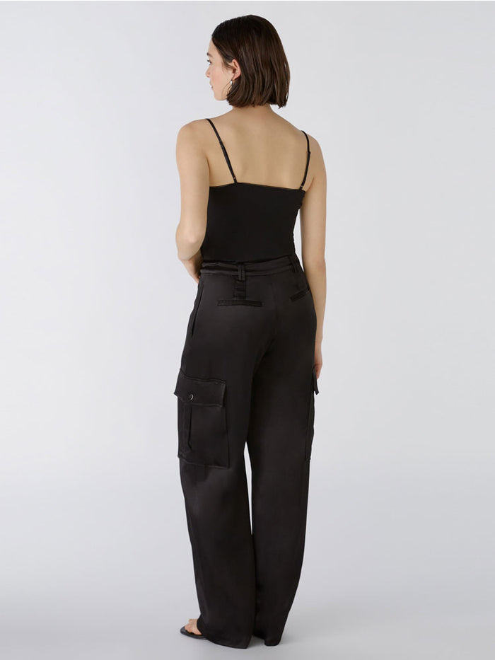 Oui Cargo Trousers Black