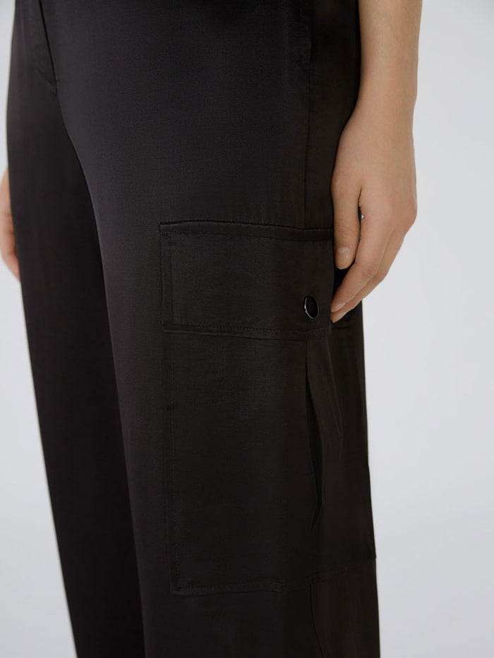 Oui Cargo Trousers Black
