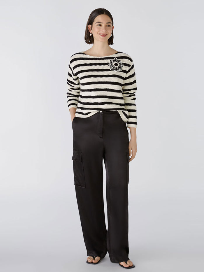 Oui Cargo Trousers Black