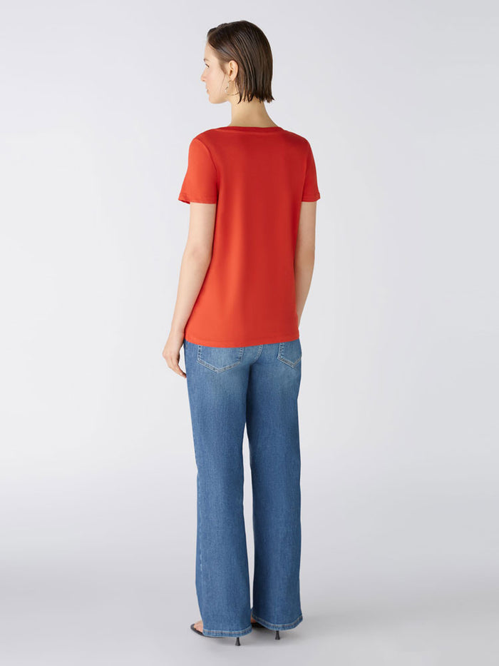 Oui Carli T-Shirt Aura Orange