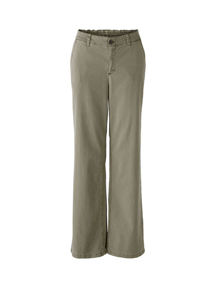Oui Denim Trousers Dusty Olive