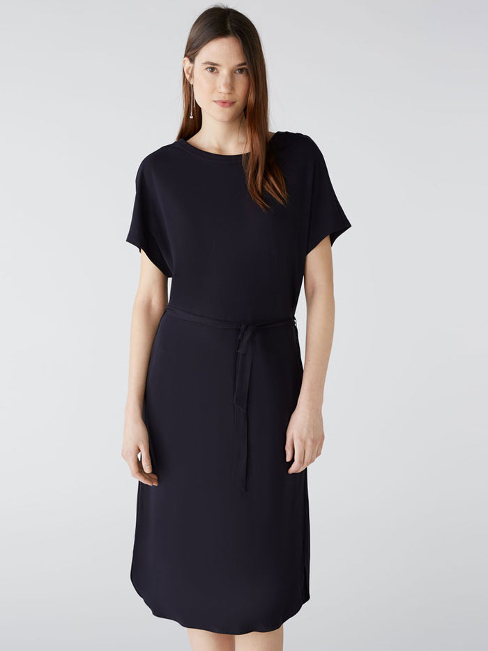 Oui Dress Dark Blue