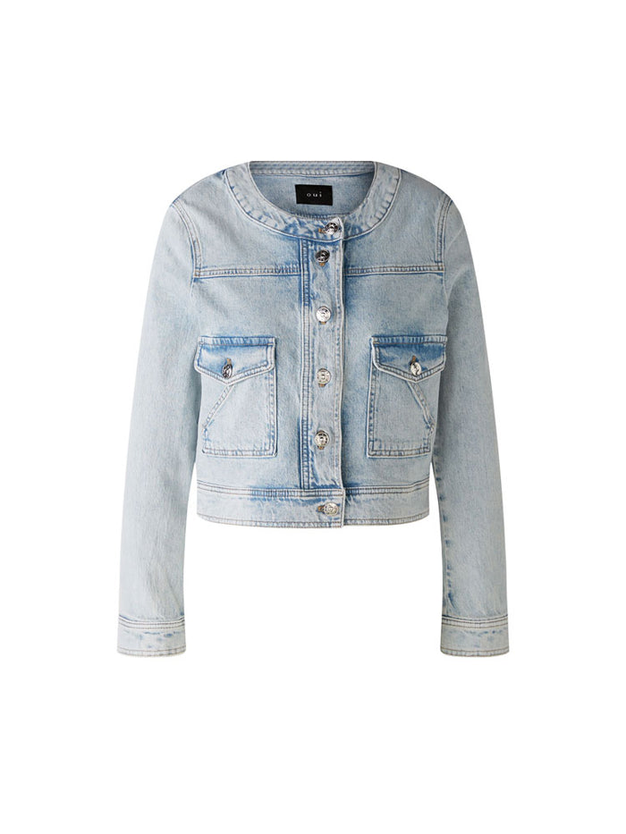 Oui Jacket Blue Denim